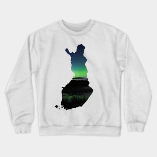 The map of Finland Crewneck Sweatshirt